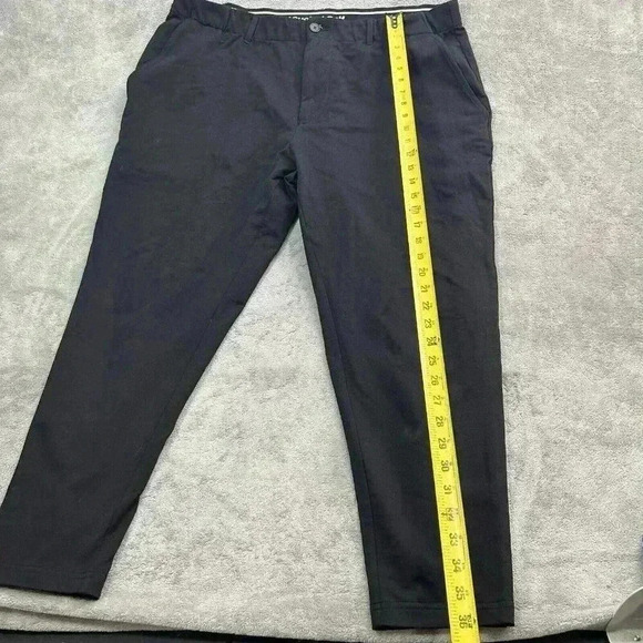 U Suck At Golf Pants Mens Size 40 Black USAG Cotton Spandex Blend Trouser - Picture 2 of 12